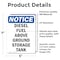 Signmission Diesel Fuel Above Ground Storage Tank OSHA Notice Sign, Vinyl Decal, 5in W x 7in L, 2PK OS-2PACK-NS-D-57-V-10994 - alternate 2